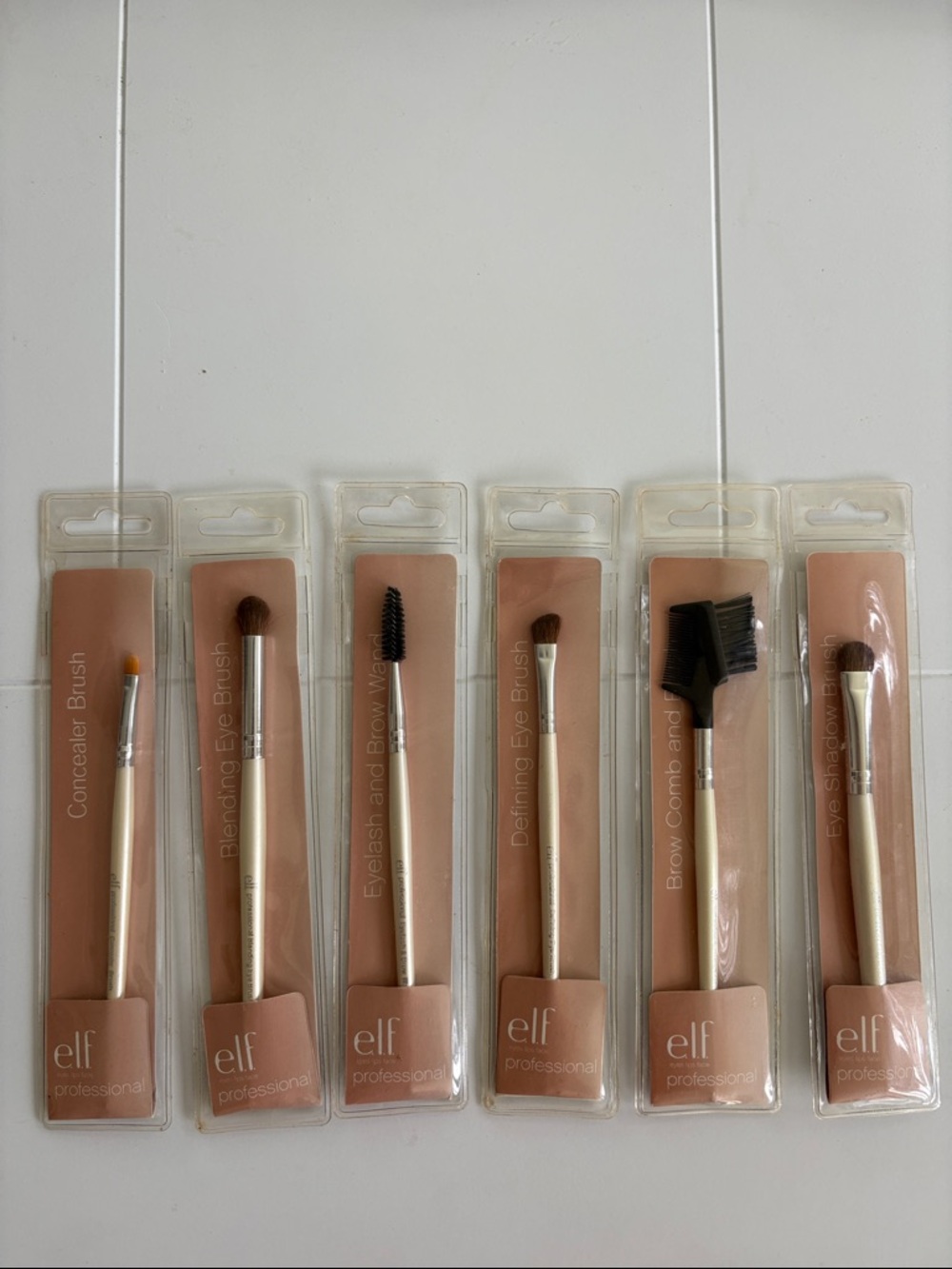 ELF Professional Eye & Brow Brush Set in Beige and Black